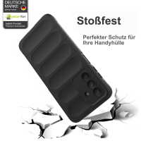 Hülle für Samsung Galaxy A26 Handyhülle Outdoor Case Cover Bumper in Schwarz