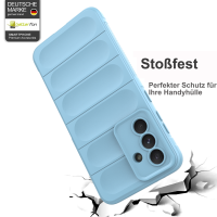 Hülle für Samsung Galaxy A36 / A56 Handyhülle Outdoor Case Cover Bumper in Hellblau