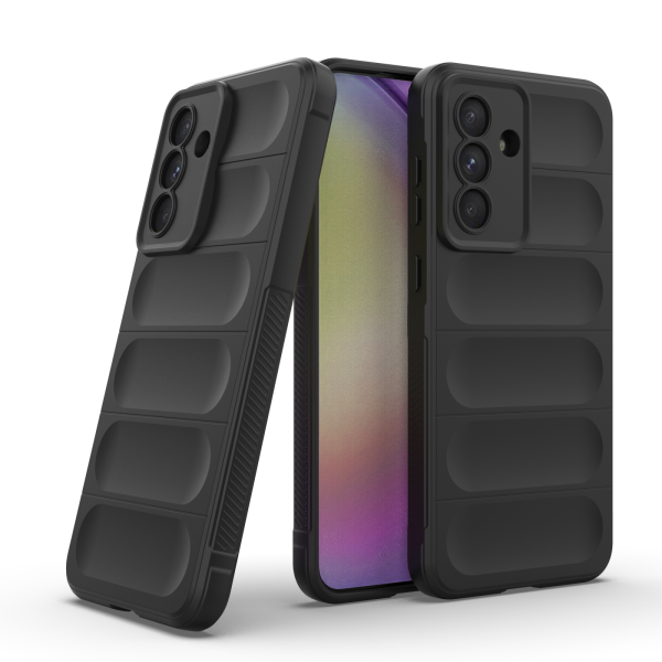 Hülle für Samsung Galaxy A36 / A56 Handyhülle Outdoor Case Cover Bumper in Schwarz