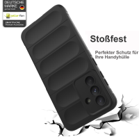 Hülle für Samsung Galaxy A36 / A56 Handyhülle Outdoor Case Cover Bumper in Schwarz