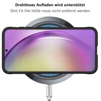 Hülle für Samsung Galaxy A36 / A56 Handyhülle Outdoor Case Cover Bumper in Schwarz
