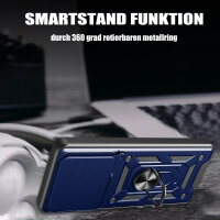 Outdoor Panzer Hülle für Honor 400 Lite Handyhülle mit Slide Kameraschutz Ringhalter in Blau