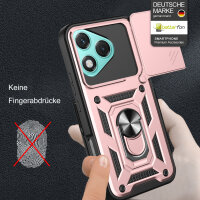Outdoor Panzer Hülle für Honor 400 Lite Handyhülle mit Slide Kameraschutz Ringhalter in Rosegold