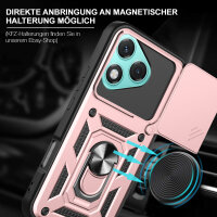 Outdoor Panzer Hülle für Honor 400 Lite Handyhülle mit Slide Kameraschutz Ringhalter in Rosegold