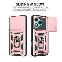 Outdoor Panzer Hülle für Honor 400 Lite Handyhülle mit Slide Kameraschutz Ringhalter in Rosegold