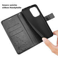 Hülle für Honor 400 Lite Handy Tasche Handyhülle Flip Cover Wallet Case Klapphülle in Schwarz