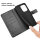 Hülle für Honor 400 Lite Handy Tasche Handyhülle Flip Cover Wallet Case Klapphülle in Schwarz