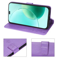 Hülle für Honor 400 Lite Handy Tasche Handyhülle Flip Cover Wallet Case Klapphülle in Lila