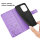Hülle für Honor 400 Lite Handy Tasche Handyhülle Flip Cover Wallet Case Klapphülle in Lila