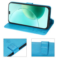 Hülle für Honor 400 Lite Handy Tasche Handyhülle Flip Cover Wallet Case Klapphülle in Blau