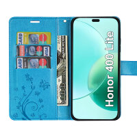 Hülle für Honor 400 Lite Handy Tasche Handyhülle Flip Cover Wallet Case Klapphülle in Blau