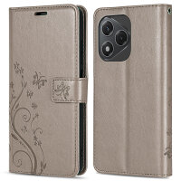 Hülle für Honor 400 Lite Handy Tasche Handyhülle Flip Cover Wallet Case Klapphülle in Grau