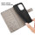 Hülle für Honor 400 Lite Handy Tasche Handyhülle Flip Cover Wallet Case Klapphülle in Grau