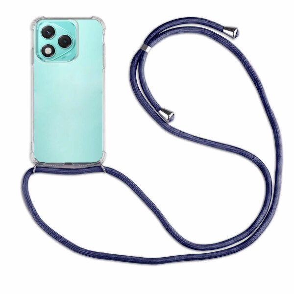 Handykette für Honor 400 Lite Handyhülle mit Band Hülle Kordel Bumper in Blau