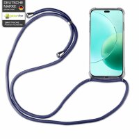 Handykette für Honor 400 Lite Handyhülle mit Band Hülle Kordel Bumper in Blau