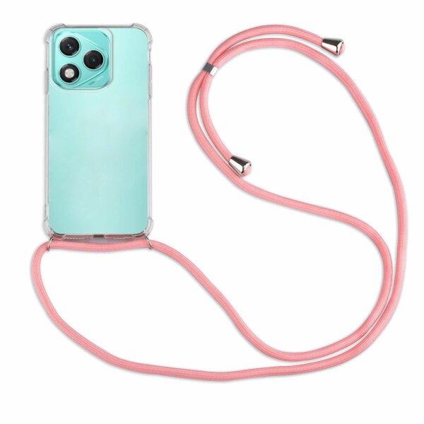 Handykette für Honor 400 Lite Handyhülle mit Band Hülle Kordel Bumper in Rosa