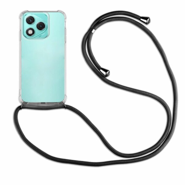 Handykette für Honor 400 Lite Handyhülle mit Band Hülle Kordel Bumper in Schwarz