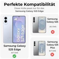 Handy Tasche für Galaxy S25 Edge Handyhülle...