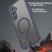 Handyhülle für Samsung Galaxy A16 Matt Case Schutzhülle Kratzfest Passgenau Blau