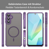 Handyhülle für Samsung Galaxy A16 Matt Case Schutzhülle Kratzfest Passgenau Lila