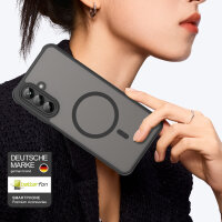 Handyhülle für Samsung Galaxy A26 Matt Case Schutzhülle Kratzfest Passgenau Schwarz
