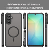 Handyhülle für Samsung Galaxy A26 Matt Case Schutzhülle Kratzfest Passgenau Schwarz
