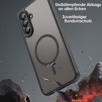 Handyhülle für Samsung Galaxy A26 Matt Case Schutzhülle Kratzfest Passgenau Schwarz