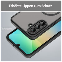 Handyhülle für Samsung Galaxy A26 Matt Case Schutzhülle Kratzfest Passgenau Schwarz