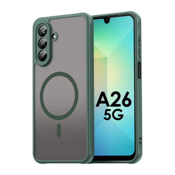 Handyhülle für Samsung Galaxy A26 Matt Case Schutzhülle Kratzfest Passgenau Grün