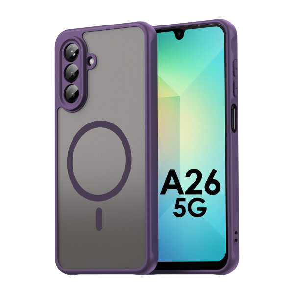 Handyhülle für Samsung Galaxy A26 Matt Case Schutzhülle Kratzfest Passgenau Lila