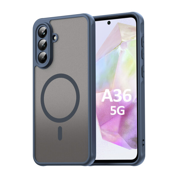 Handyhülle für Samsung Galaxy A36 Matt Case Schutzhülle Kratzfest Passgenau Blau