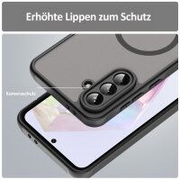 Handyhülle für Samsung Galaxy A56 Matt Case Schutzhülle Kratzfest Passgenau Schwarz