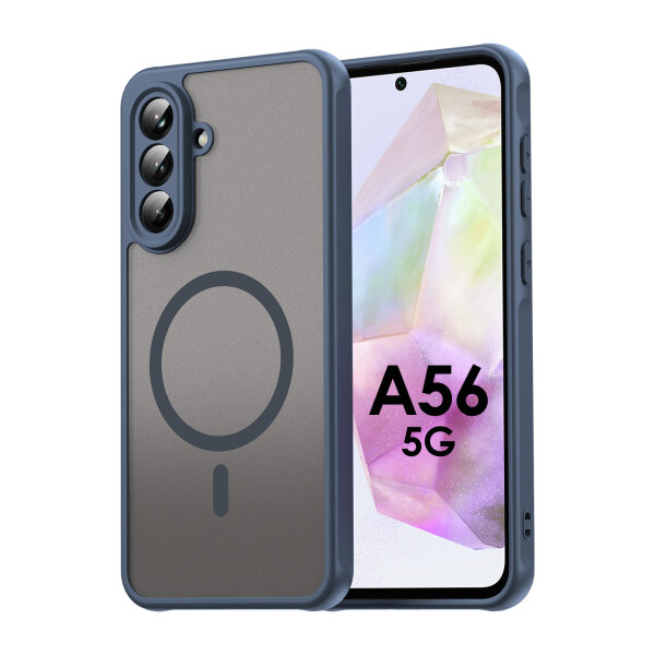 Handyhülle für Samsung Galaxy A56 Matt Case Schutzhülle Kratzfest Passgenau Blau