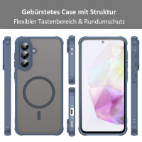 Handyhülle für Samsung Galaxy A56 Matt Case Schutzhülle Kratzfest Passgenau Blau