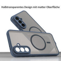 Handyhülle für Samsung Galaxy A56 Matt Case Schutzhülle Kratzfest Passgenau Blau