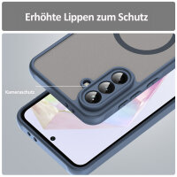 Handyhülle für Samsung Galaxy A56 Matt Case Schutzhülle Kratzfest Passgenau Blau