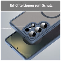 Handyhülle für Samsung Galaxy S25 Ultra Matt Case Schutzhülle Kratzfest Passgenau Blau