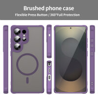 Handyhülle für Samsung Galaxy S25 Ultra Matt Case Schutzhülle Kratzfest Passgenau Lila