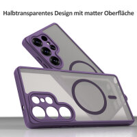 Handyhülle für Samsung Galaxy S25 Ultra Matt Case Schutzhülle Kratzfest Passgenau Lila