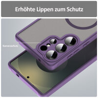 Handyhülle für Samsung Galaxy S25 Ultra Matt Case Schutzhülle Kratzfest Passgenau Lila
