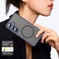 Handyhülle für Samsung Galaxy S25 Plus Matt Case Schutzhülle Kratzfest Passgenau Blau