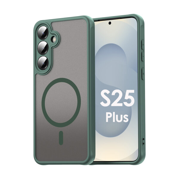 Handyhülle für Samsung Galaxy S25 Plus Matt Case Schutzhülle Kratzfest Passgenau Grün