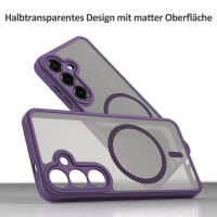 Handyhülle für Samsung Galaxy S25 Plus Matt Case Schutzhülle Kratzfest Passgenau Lila