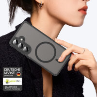 Handyhülle für Samsung Galaxy S25 Matt Case Schutzhülle Kratzfest Passgenau Schwarz