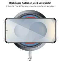 Handyhülle für Samsung Galaxy S24 Matt Case Schutzhülle Kratzfest Passgenau Schwarz