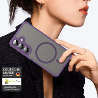 Handyhülle für Samsung Galaxy S24 Matt Case Schutzhülle Kratzfest Passgenau Lila
