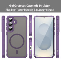 Handyhülle für Samsung Galaxy S24 Matt Case Schutzhülle Kratzfest Passgenau Lila