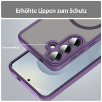 Handyhülle für Samsung Galaxy S24 Plus Matt Case Schutzhülle Kratzfest Passgenau Lila