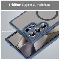 Handyhülle für Samsung Galaxy S24 Ultra Matt Case Schutzhülle Kratzfest Passgenau Blau