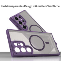 Handyhülle für Samsung Galaxy S24 Ultra Matt Case Schutzhülle Kratzfest Passgenau Lila
